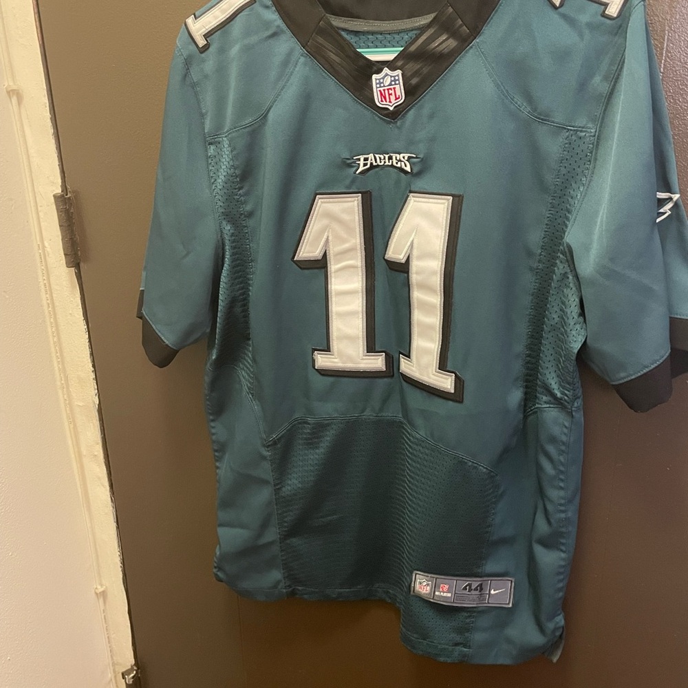 NFL Teal and Black On-Field Philadelphia Eagles #11 Nike Jersey‎